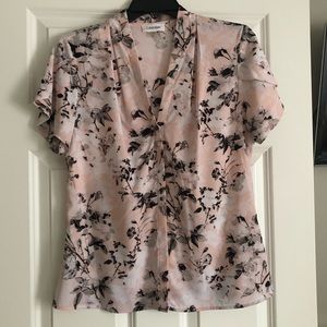 Calvin Klein floral print blouse
